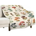 thumbnail image 4 of Mushroom Blanket Mushroom Gifts for Girls Women Mushroom Throw Blanket for Kids Adults Soft Warm Cozy Fleece Blanket for Couch Sofa \u200bBed 50"x60", 4 of 6