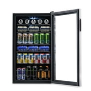 Newair Beverage Refrigerator Cooler |126 Cans Free Standing with Glass Door