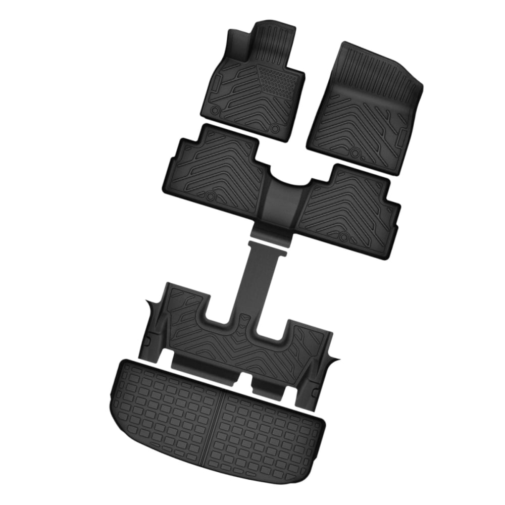 Auto Drive Floor Mats & Cargo Liner Set for 2020-2023 2024 Hyundai Palisade Waterproof 3D Molded