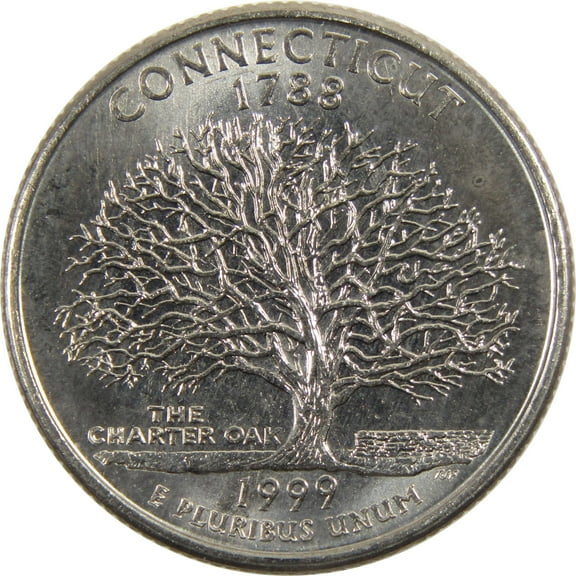 1999 D Connecticut State Quarter BU Uncirculated Clad 25c Coin
