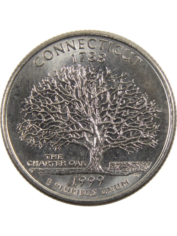 1999 D Connecticut State Quarter BU Uncirculated Clad 25c Coin