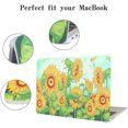 thumbnail image 2 of Compatible with MacBook Pro 13 inch Case 2015-2012 Release A1502/A1425, Matte Rubber Soft Touch Protective Case Plastic Hard Cover for MacBook Retina 13 Inch A1502 A1425, Sunflower, 2 of 8