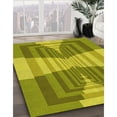 thumbnail image 2 of Ahgly Company Indoor Rectangle Patterned Olive Green Area Rugs, 2' x 4', 2 of 6