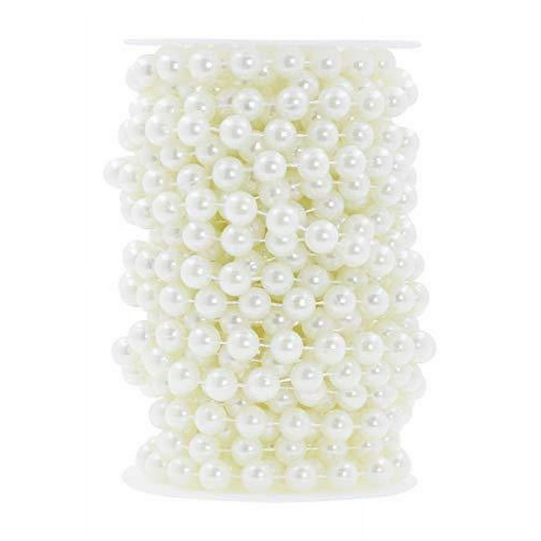 Mandala Crafts Faux Pearl Beads Garland Pearl Bead Roll String Strand for  Wedding, Decorating, Trees, Crafts 