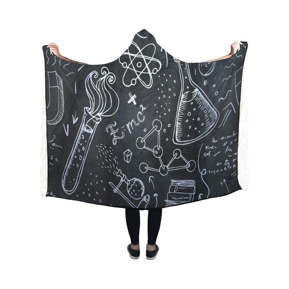 ASHLEIGH Blanket Science Lab Chemistry AntiPilling Polar Fleece Hooded