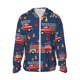 thumbnail image 1 of Fotbe Fire Truck 1 Chaqueta con Protección Solar UPF 50+ para Hombre y Mujer, Camisa con Capucha y Bolsillos-3X-Large, 1 of 7