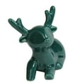 thumbnail image 2 of Northlight Petite Shiny Ceramic Christmas Deer Figurine - 3.5" - Green, 2 of 2