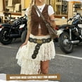 thumbnail image 3 of WHIPPY Women's Western Belt for Dresses Ladies Vintage Cowgirl Disc Waist Belts, 3 of 7