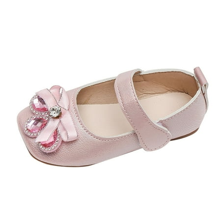 

B91xZ Baby Christmas Gifts Summer And Autumn Fashion Girls Casual Shoes Solid Color Ribbon Bow Flat Lightweight Dress Shoes All Boot Pink 18 Months
