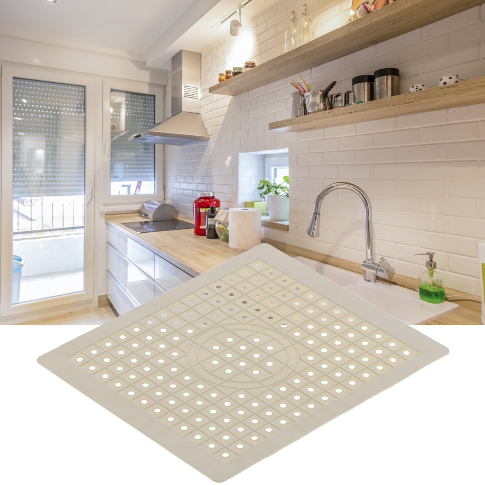 TAPIS D'ÉVIER DE Cuisine, Tapis D'éVier En Silicone Pour éVier En Acier