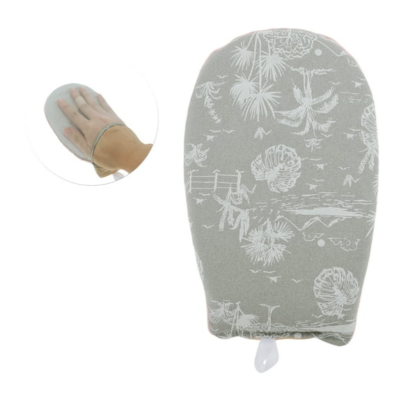 Unique Bargains Garment Steamer Ironing Gloves Forest Pattern Round Garment Steamer Ironing Board for Clothes Gray