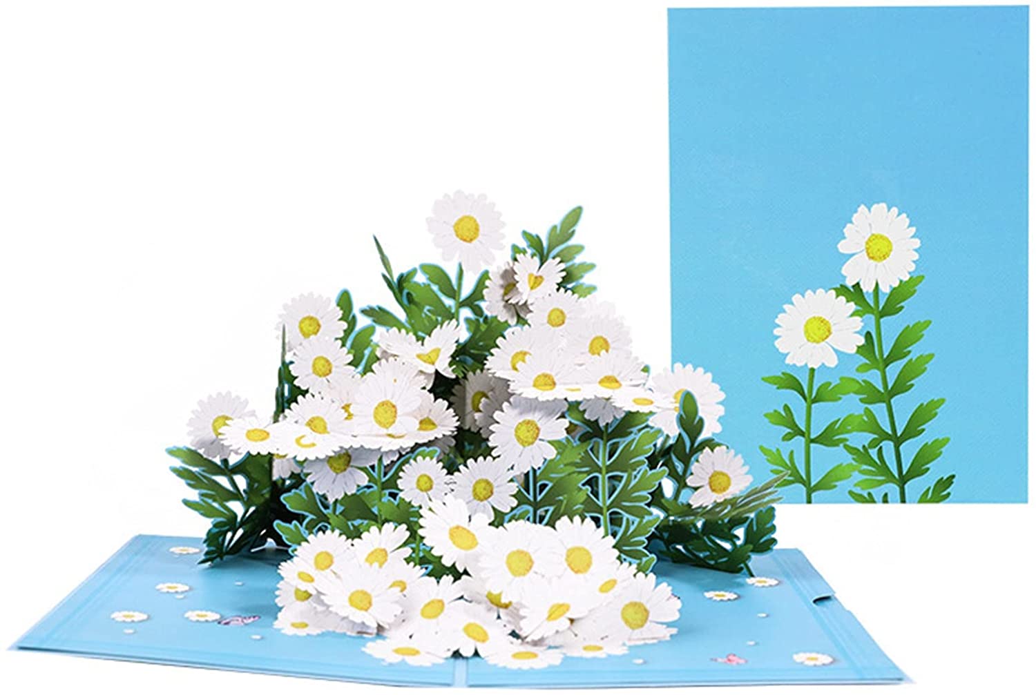 HHappy Mother's Day 3D Daisy Flowers Pop Up Card Handmade White Daisy ...