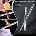 thumbnail image 2 of 1 Pce/2 Pcs Couteau à Fruits Portable Extérieur avec Gaine Coupe-Fruits Multifonction Poignée Ergonomique Outil Compact Réutilisable pour Fruits Légumes, 2 of 8