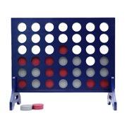 Tailgating Pros Premium Giant Four in a Row with Carrying Case - Jumbo Oversized Outdoor Yard Game - Connect Multiple Pucks in a Row to Win - Many Puck Colors Available!