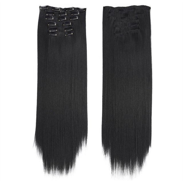 Kiplyki Wholesale Fashion Hair Long Clip In Hair Extensions Full Head Straight Wig