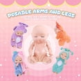thumbnail image 4 of Mini Reborn Baby Doll Hanaive de 4 pulgadas con ropa, juego de 12, 4 of 7