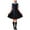 Navy, variant on Girls School Uniform Set Campus Style Shirts&Dress&Necktie Set Short Sleeve Elastic Waist Pleated Skirts Back to School Wear Navy Size 5-6