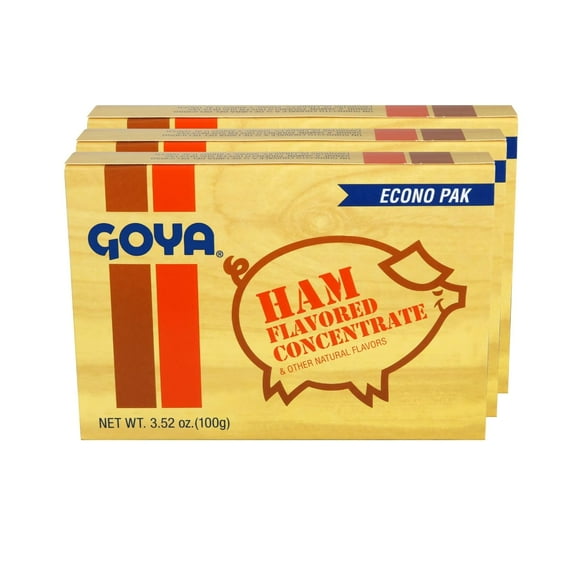 Goya Ham Flavored Concentrate – 3 Pack (3.52 oz Boxes)