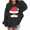 Black, variant on Toddler Girls Graphic Hoodie Christmas Print Long Sleeve Hooded Sweatshirt Festive Pullover Top Size 1-2T ,Black