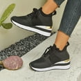 thumbnail image 7 of Women's Spring Fall Breathable Comfortable Flats Middle Aged Mothers' Shoes Soft Sole Casual Mesh Shoes Black 42, 7 of 7