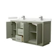 thumbnail image 2 of Wyndham Collection Wcf111166d-Qtz-Unsmxx Icon 66" Free Standing Double Basin Vanity Set -, 2 of 7