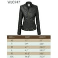 thumbnail image 6 of Made by Johnny Women's Dressy Vegan Leather Biker Jacket XL BLACK, 6 of 6