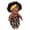 B, variant on C Realistic Black Baby Doll 8 Inch Soft Pvc With Curly Hair For Children Interactive Play