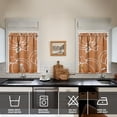thumbnail image 2 of Tier Curtains Autumn Aesthetic Fall Leaves and Pumpkins Rustic Harvest,27.5x36in kitchen curtains fall holiday curtain, 2 of 4