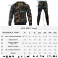 thumbnail image 5 of AKsit Men's Sweatsuit 2 Piece Hoodie Tracksuit Set Jogging Suits Outfit Everyday Casual Wear Fashion Activewear Zip Warm Tracksuit Sports Set Green Camo XXL, 5 of 5