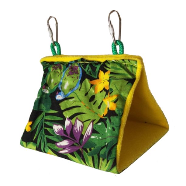 Pájaro Colgante Con Sombrilla Diseño De Selva Tropical Jaula Colgante Para Refugio Cómodo Y Acogedor Para Dormir, Pequeño, Mediano O Grande