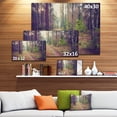 thumbnail image 3 of Chemin Droit dans la Forêt Épaisse - Art Moderne de Toile de Forêt, 3 of 4