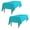 Turquoise, variant on LinenTablecloth 90 x 132-Inch Rectangular Polyester Tablecloth with Rounded Corners, Turquoise