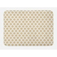 thumbnail image 1 of Floral Bath Mat, Damask Style Floral Inspired Motifs Pattern on Plain Background, Plush Bathroom Decor Mat with Non Slip Backing, 29.5" X 17.5", Pale Coffee Pale Peach, by Ambesonne, 1 of 2