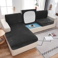 thumbnail image 3 of Funda de asiento de sofá de tela de terciopelo para sala de estar, funda de cojín elástica, funda de sofá suave, Protector de muebles para el hogar, 3 of 5