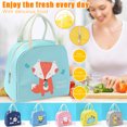 thumbnail image 6 of Bouanq Cute Cartoon Lunch Bag Tote Bag Lunch Organizer Lunch Holder Insulated for Women/Men or chirlden, 6 of 6