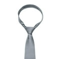 thumbnail image 4 of Xfvqtps Tie for Men Pre-Tied Classic Neckties Soild Color 3.15" for Formal Dress Business Dark Gray, 4 of 6