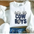 thumbnail image 7 of Let's Go Cowboys Sweatshirt (Faux Sequin Glitter, Embroidery, Dallas Football, Game Day Sweatshirt, Football Team, DTF, Ladies Gift, 7 of 7