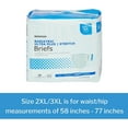 thumbnail image 3 of McKesson ULTRA PLUS Brief Adult, Unisex, 2X-Large/3X-Large, 20 Count, 3 of 8