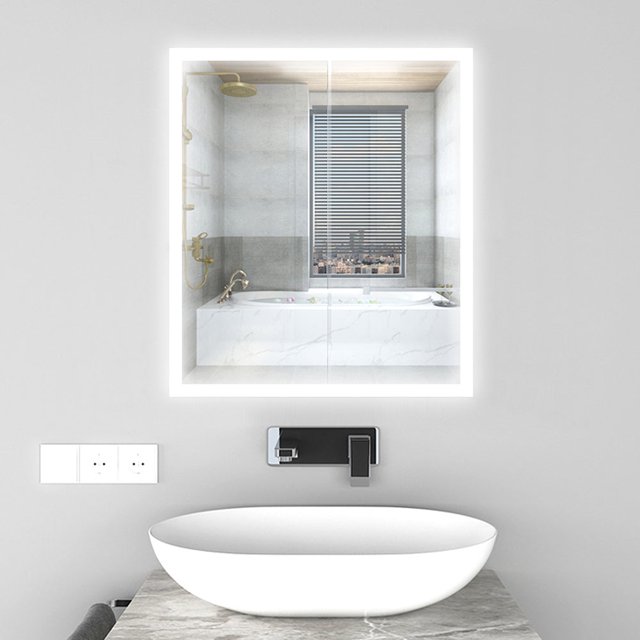 Vanity Art 24 in. Rectangular LED Wall Mirror with with Touch Sensor Switch