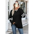 thumbnail image 4 of Ronuti Long Sleeve Shirts for Women Color Block Casual Tops Fall Outfits 2025 Basic Tees Trendy Clothes, 4 of 8
