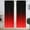 Red, variant on Red and Black Window Curtain Abstract Ombre Mens Gothic Striped Modern Art Aesthetic Fun Unique Minimalist Living Room Bedroom Window Drapes Treatment Fabric 1 Pair, 42" W x 84" L, Gradient