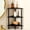 Black, variant on 3-Tier Free Standing Corner Shower Caddy, Bamboo Wood Bathroom Shower Shelf for Inside Shower Organizer & Storage Foot Rest Shower Stool