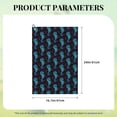 thumbnail image 4 of Lsque Blue Seahorse Premium Golf Towel - Ultra Absorbent and Quick Drying Microfiber Towel with Carabiner - Gift for Men -24" X 16", 4 of 8