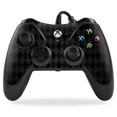 MightySkins PREXBONCO-Black Argyle Skin for PowerA Pro Ex XBox One Controller Case Wrap Cover Sticker - Black Argyle