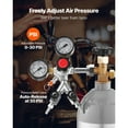 thumbnail image 2 of KFFKFF CO2 Regulator with Dual Gauges and Valves, Adjustable 0–60 PSI Pressure, Durable Gas Regulator for Draft Beer and Homebrewing, Compatible with CGA320 Connection, 2 of 9