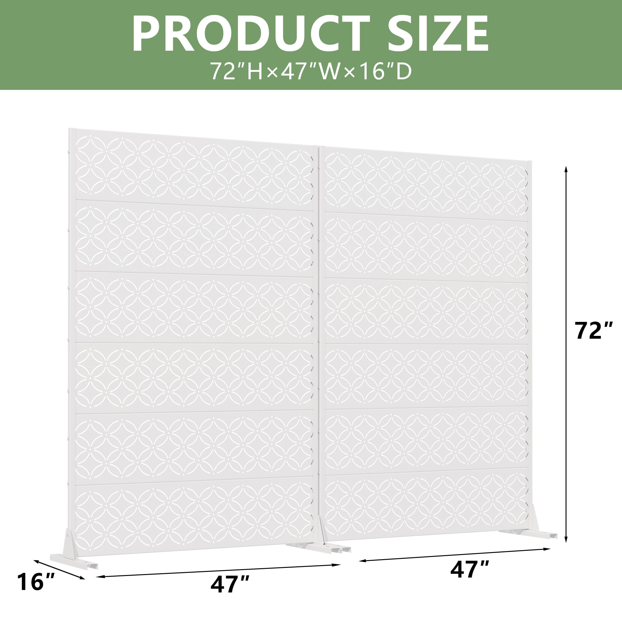 Privacy Metal Screen Fence Panel