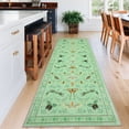 thumbnail image 2 of Soft Modern Area Rug for Living Room, Bedroom, Durable Home Decor Carpet, 8x10ft, Elegant Cyan, 2 of 8