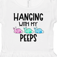 thumbnail image 4 of Inktastic Easter Hanging with My Peeps Pastel Bunnies Girls Toddler Dress, 4 of 5