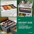 thumbnail image 4 of PEACNNG Sock Underwear Organizer Dividers, Cell Drawer Organizers Fabric Foldable Cabinet Closet Organizers and Storage Boxes, 4 of 5