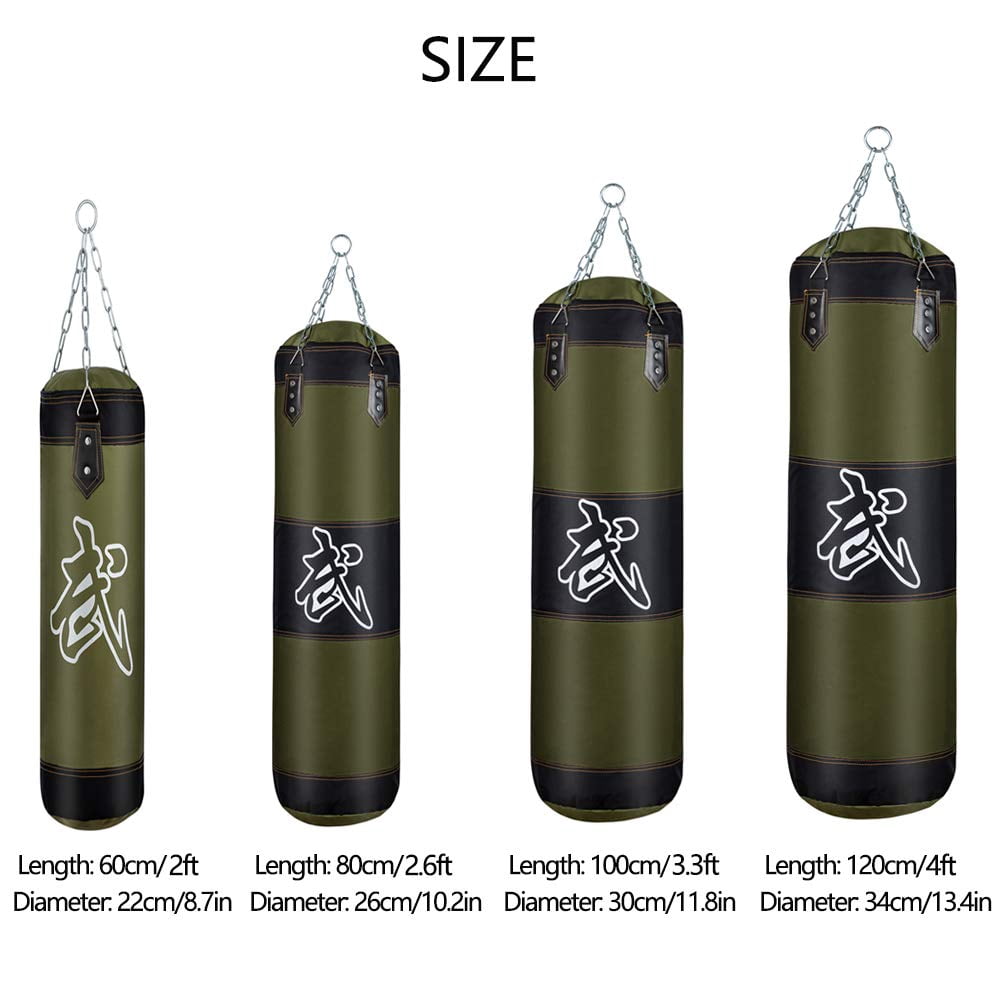 Punching Bag For Man Women  Indoor/garden Boxing Unfilled Heavy Set With Gloves Chain Ceiling Hook Mma Kickboxing Muay Thai Karate